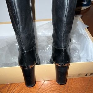 Michael Kors leather black boots